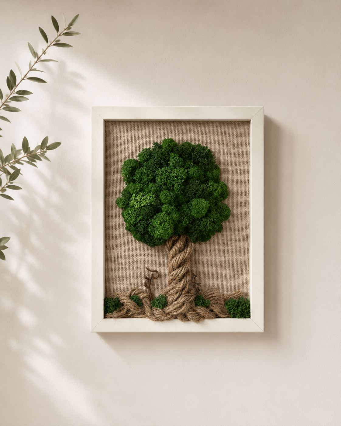 Tablou "Evergreen Serenity", 27x20 cm