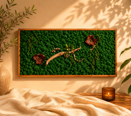 Tablou Natural „Forest Whisper”, 40x80 cm
