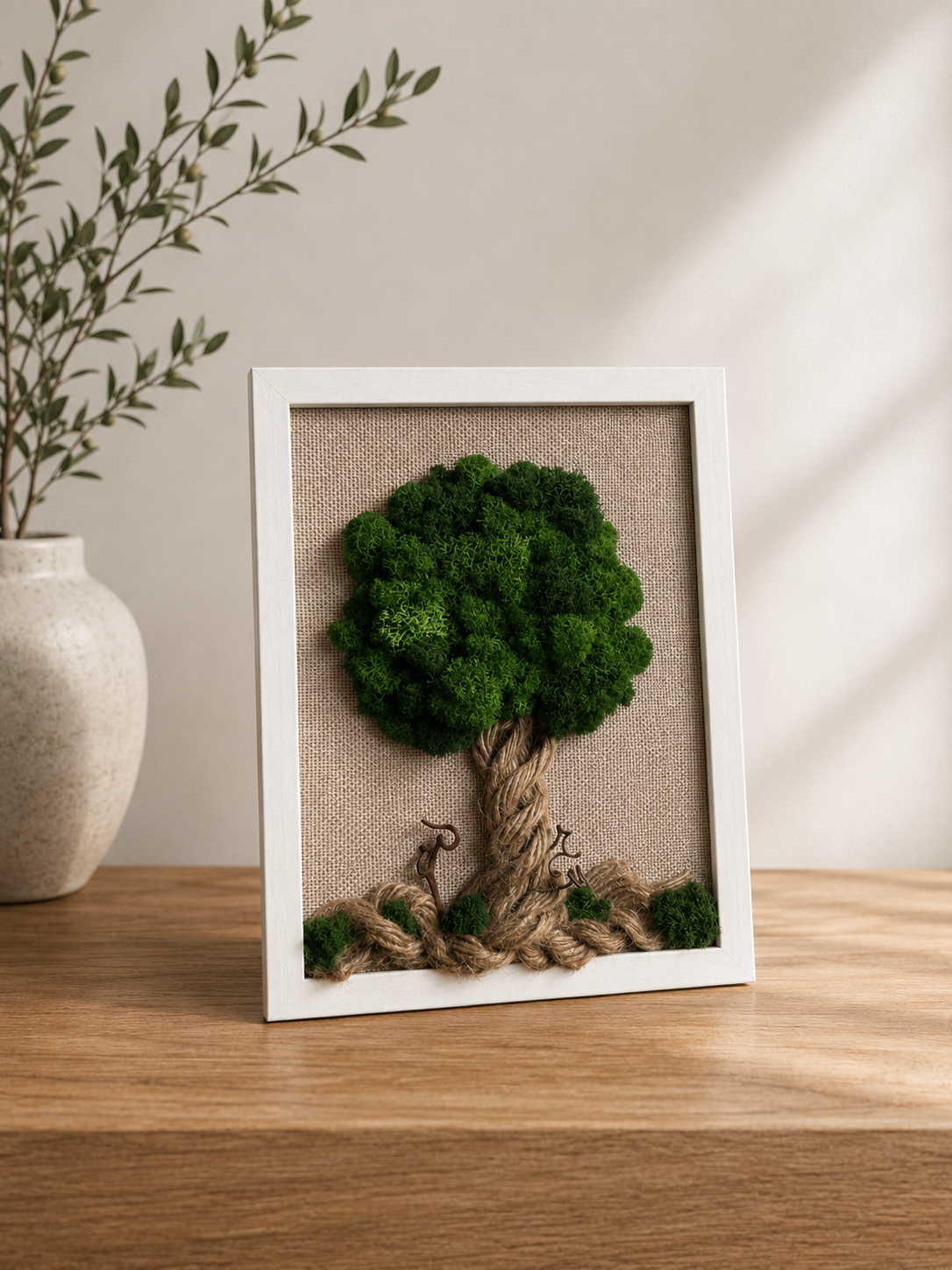 Tablou "Evergreen Serenity", 27x20 cm