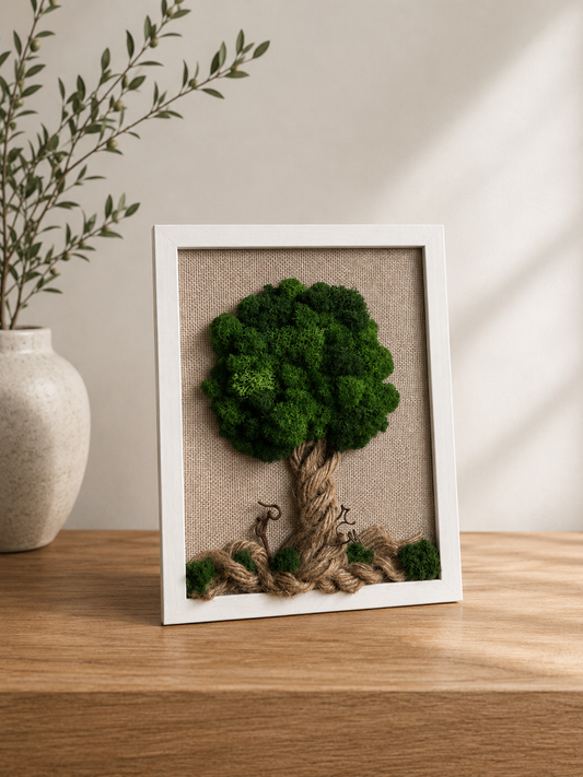 Tablou "Evergreen Serenity", 27x20 cm